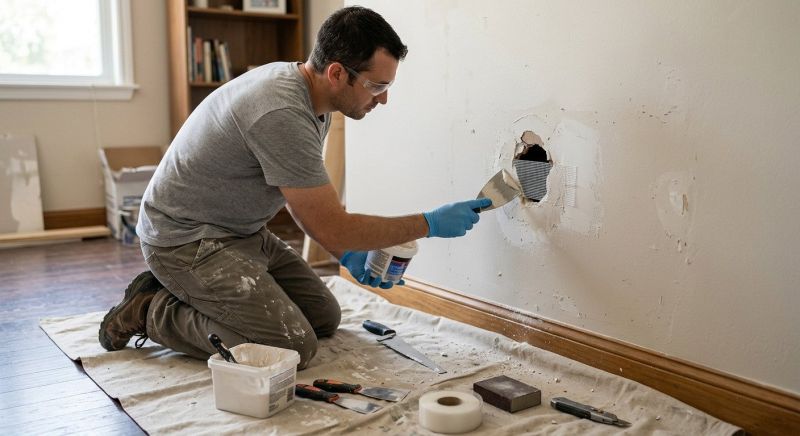 Bedroom Wall Repair in Kansas City, KS
