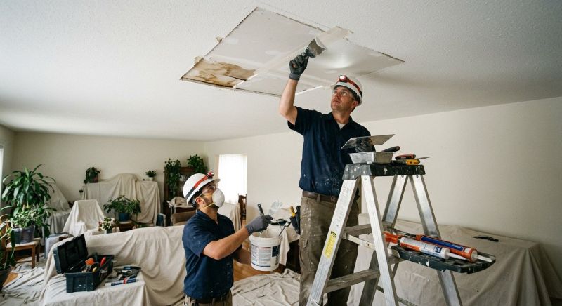 Ceiling Water Damage Repair in Kansas City, KS