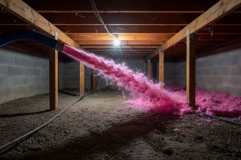 Fiberglass Insulation Blowing