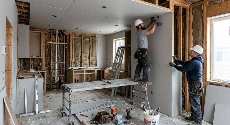 Kitchen Drywall Installation in Kansas City, MO