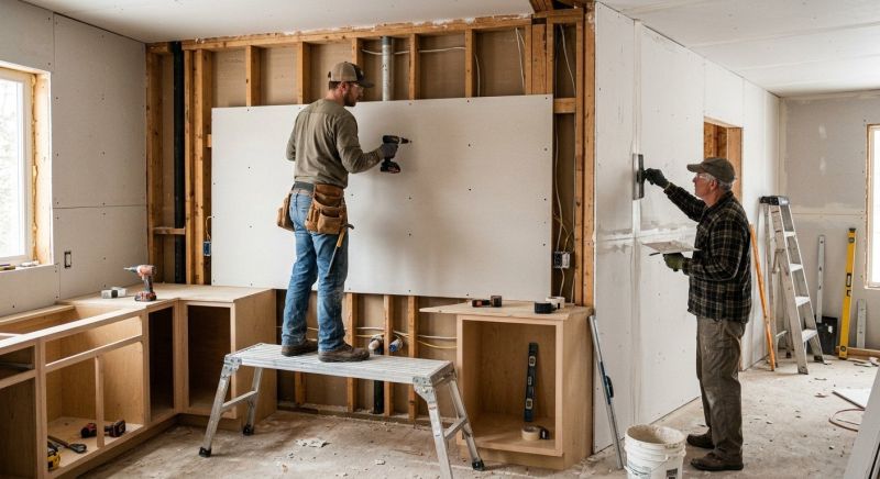Kitchen Drywall Installation in Kansas City, MO